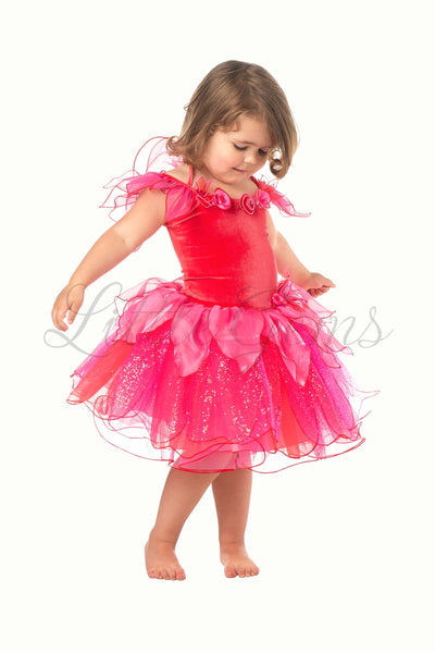 Tiny Poppy Fairy Dress Coral